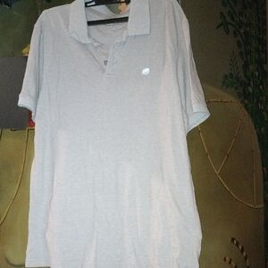 Banana Republic Light Gray Polo Shirt